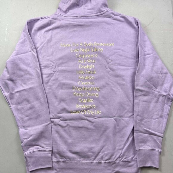 Harry Styles Merch Love on Tour Track List Lavender M Hoodie Harrys House Medium - Picture 2 of 3